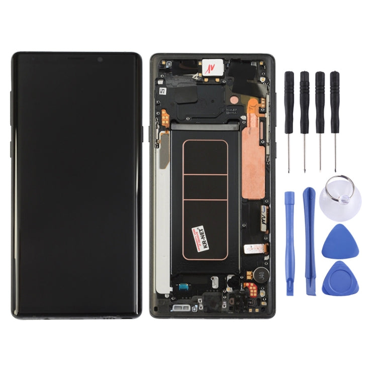 Écran LCD et numériseur complet avec châssis pour Galaxy Note 9 / N960A / N960F / N960V / N960T / N960U, pour Samsung Galaxy Note 9 (cadre), pour Galaxy Note 9 (cadre), pour Samsung Galaxy Note 9