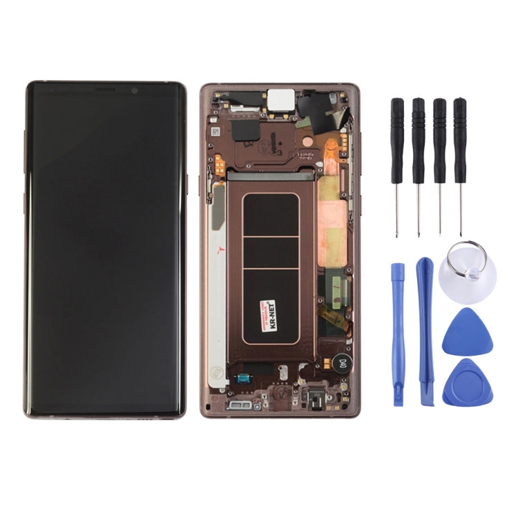 Écran LCD et numériseur complet avec châssis pour Galaxy Note 9 / N960A / N960F / N960V / N960T / N960U, pour Samsung Galaxy Note 9 (cadre), pour Galaxy Note 9 (cadre), pour Samsung Galaxy Note 9