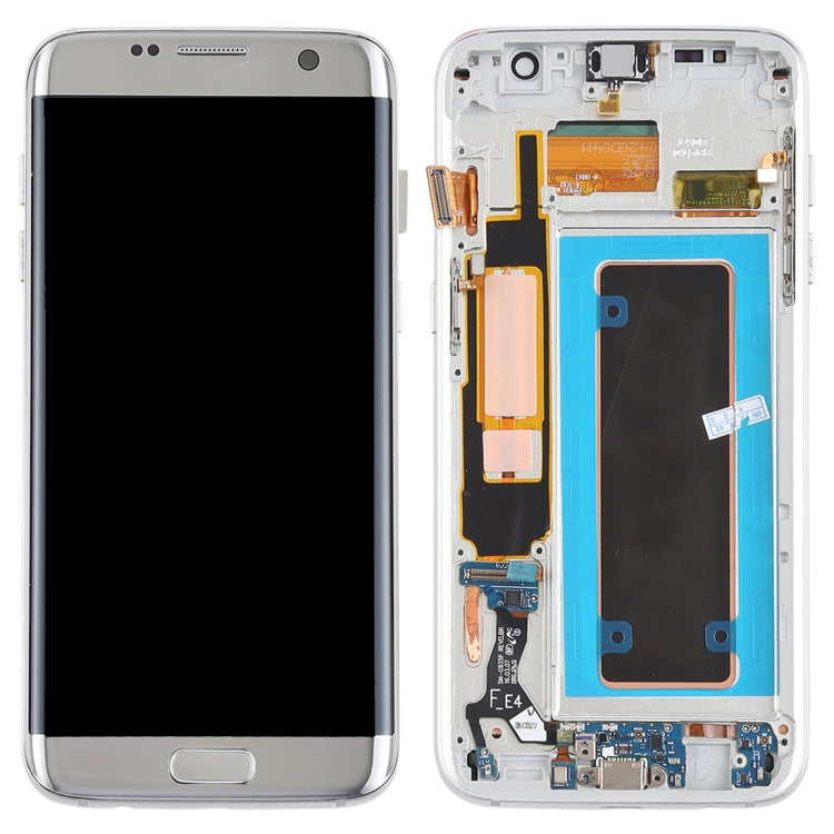 Original Super AMOLED Material LCD Screen and Digitizer Full Assembly(with Frame / Charging Port Flex Cable / Power Button Flex Cable / Volume Button Flex Cable) for Galaxy S7 Edge / G935F / G935FD