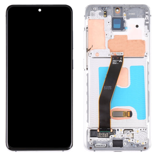 Original Dynamic AMOLED Material LCD Screen and Digitizer Full Assembly with Frame for Samsung Galaxy S20 4G SM-G980