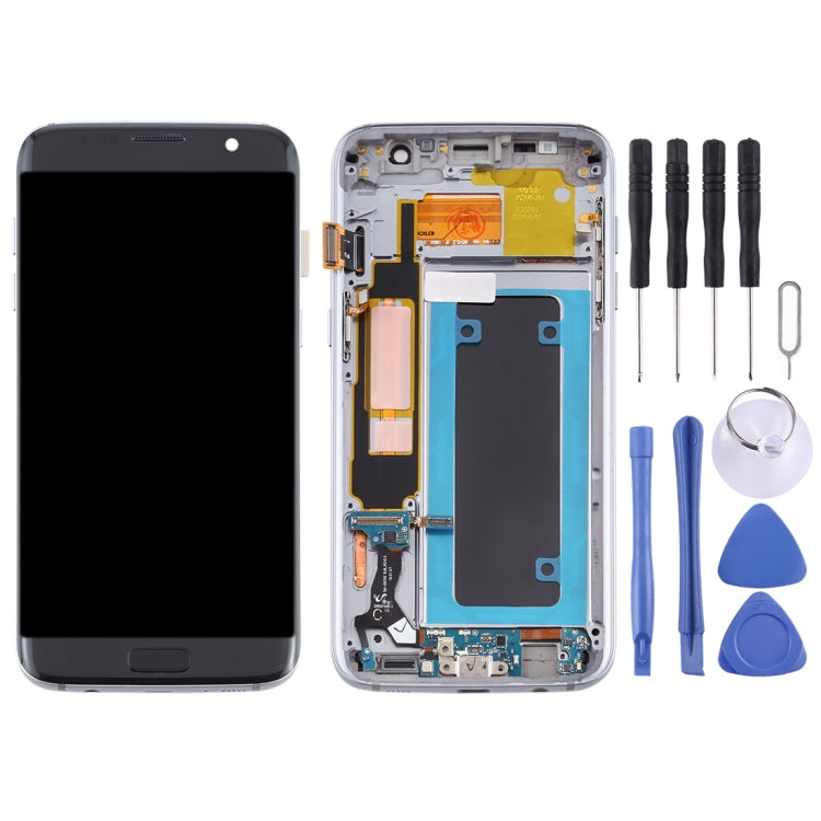 Écran LCD Matériau OLED et Numériseur Assemblage Complet avec Cadre pour Samsung Galaxy S7 Edge / SM-G935F, Pour Samsung Galaxy S7 Edge (Matériau OLED)