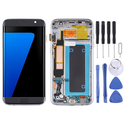 Écran LCD Matériau OLED et Numériseur Assemblage Complet avec Cadre pour Samsung Galaxy S7 Edge / SM-G935F, Pour Samsung Galaxy S7 Edge (Matériau OLED)