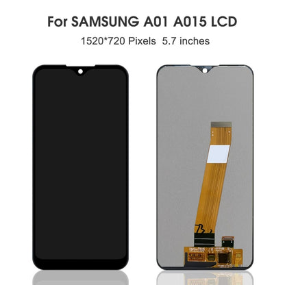 Original PLS TFT Material LCD Screen and Digitizer Full Assembly (Flex Cable Wide) for Samsung Galaxy A01 SM-A015M