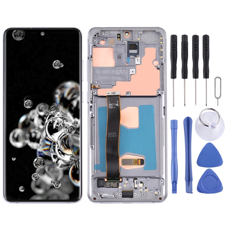 Écran LCD et numériseur complet avec châssis pour Samsung Galaxy S20 Ultra 4G/S20 Ultra 5G (Original)