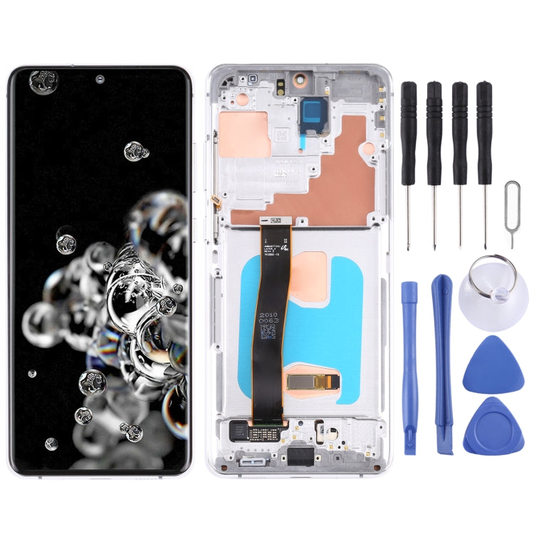 Écran LCD et numériseur complet avec châssis pour Samsung Galaxy S20 Ultra 4G/S20 Ultra 5G (Original)