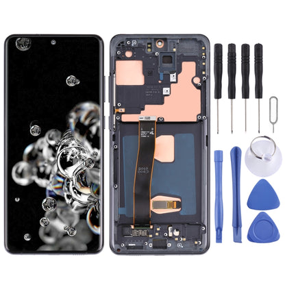 Écran LCD et numériseur complet avec châssis pour Samsung Galaxy S20 Ultra 4G/S20 Ultra 5G (Original)