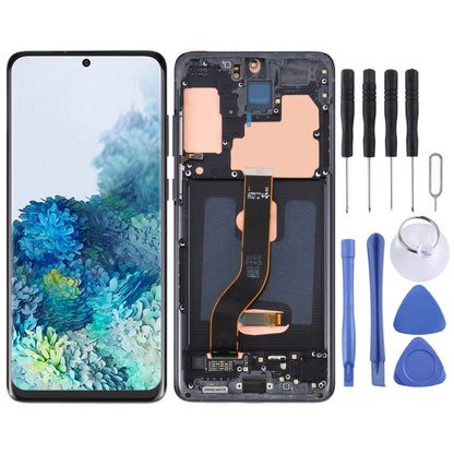 Écran LCD d'origine et ensemble complet numériseur avec cadre pour Samsung Galaxy S20+ 5G SM-G986B/G985, pour Samsung Galaxy S20+ 5G, pour Samsung Galaxy S20+ 5G (bleu foncé)