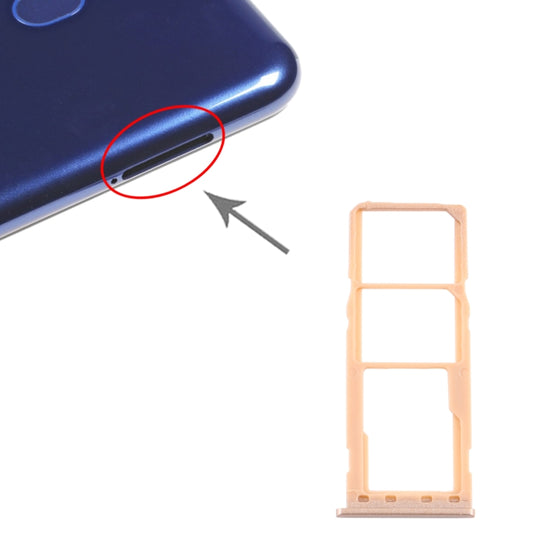Pour Samsung Galaxy M10 SM-M105, tiroir pour carte SIM + tiroir pour carte Micro SD, pour Samsung Galaxy M10 (double carte)