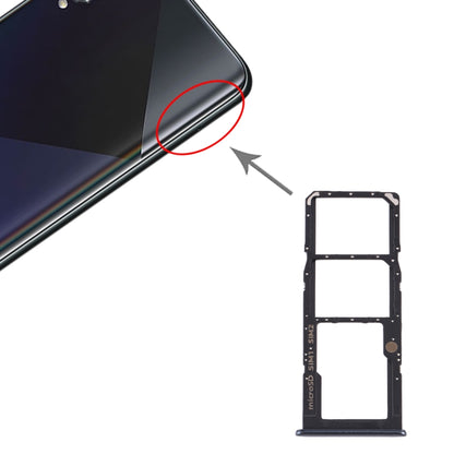 For Samsung Galaxy A50s SM-A507 SIM Card Tray + SIM Card Tray + Micro SD Card Tray