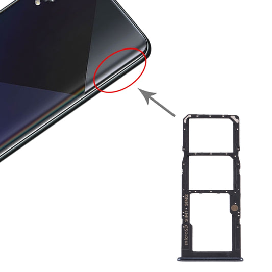 For Samsung Galaxy A50s SM-A507 SIM Card Tray + SIM Card Tray + Micro SD Card Tray