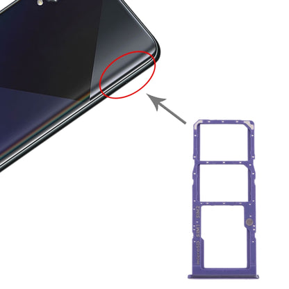 For Samsung Galaxy A50s SM-A507 SIM Card Tray + SIM Card Tray + Micro SD Card Tray