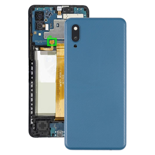 Pour Samsung Galaxy A02 Cache batterie arrière avec cadre d'objectif d'appareil photo, Pour Samsung Galaxy A02, Pour Samsung Galaxy A02 (Avec objectif d'appareil photo)
