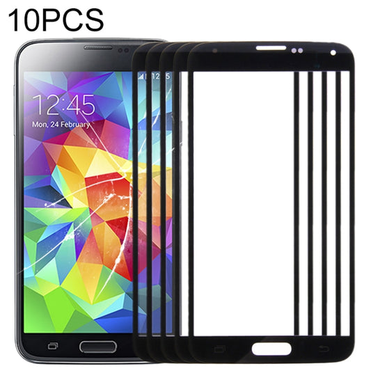 Lot de 10 lentilles extérieures en verre pour écran avant de Samsung Galaxy S5/G900