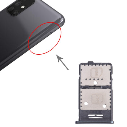 Tiroir pour carte SIM + plateau pour carte SIM + plateau pour carte Micro SD pour Samsung Galaxy M31s SM-M317