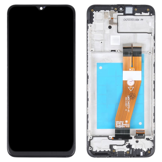 TFT Material LCD Screen and Digitizer Full Assembly With Frame for Samsung Galaxy M02s, For Samsung Galaxy M02s