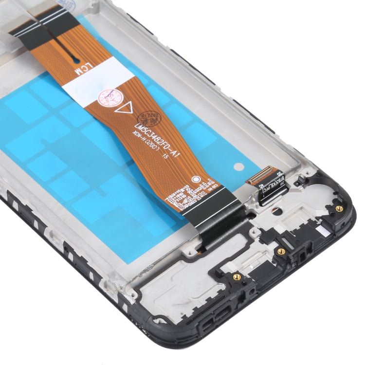 TFT Material LCD Screen and Digitizer Full Assembly With Frame for Samsung Galaxy M02s, For Samsung Galaxy M02s