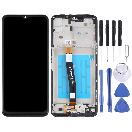 Écran LCD et numériseur complet d'origine avec châssis pour Samsung Galaxy A22 5G SM-A226 (Original)