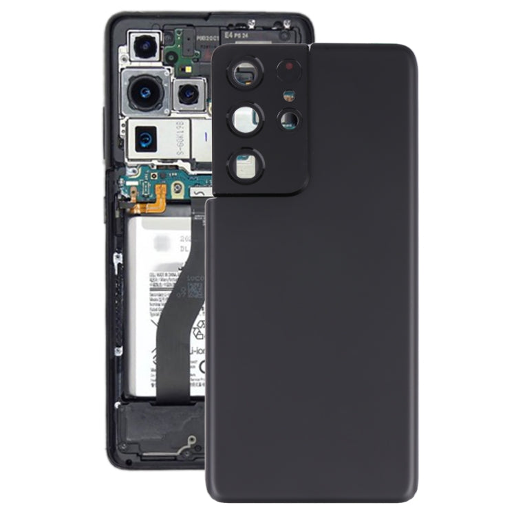 Pour la coque arrière de batterie Samsung Galaxy S21 Ultra 5G avec cadre d'objectif d'appareil photo, pour Samsung Galaxy S21 Ultra 5G (avec cache d'appareil photo)