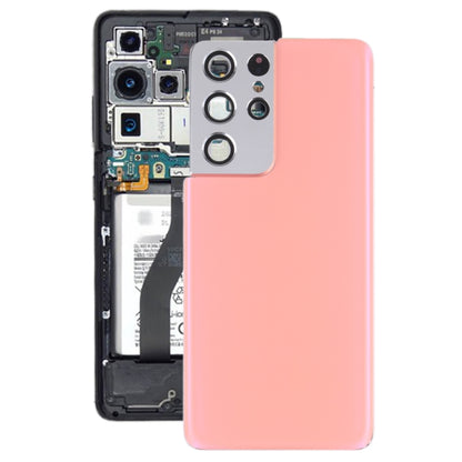 Pour la coque arrière de batterie Samsung Galaxy S21 Ultra 5G avec cadre d'objectif d'appareil photo, pour Samsung Galaxy S21 Ultra 5G (avec cache d'appareil photo)