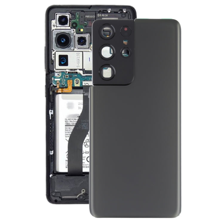 Pour la coque arrière de batterie Samsung Galaxy S21 Ultra 5G avec cadre d'objectif d'appareil photo, pour Samsung Galaxy S21 Ultra 5G (avec cache d'appareil photo)