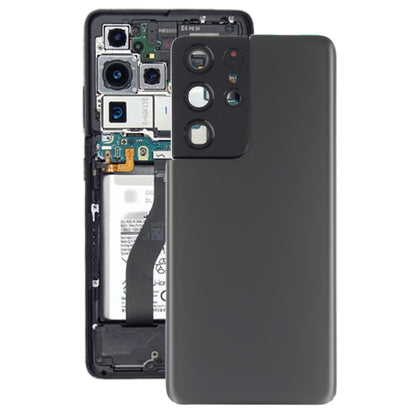 Pour la coque arrière de batterie Samsung Galaxy S21 Ultra 5G avec cadre d'objectif d'appareil photo, pour Samsung Galaxy S21 Ultra 5G (avec cache d'appareil photo)