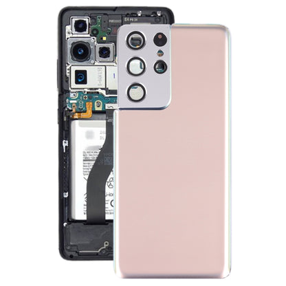 Pour la coque arrière de batterie Samsung Galaxy S21 Ultra 5G avec cadre d'objectif d'appareil photo, pour Samsung Galaxy S21 Ultra 5G (avec cache d'appareil photo)