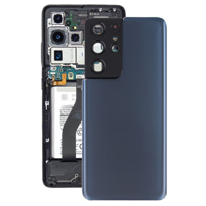 Pour la coque arrière de batterie Samsung Galaxy S21 Ultra 5G avec cadre d'objectif d'appareil photo, pour Samsung Galaxy S21 Ultra 5G (avec cache d'appareil photo)