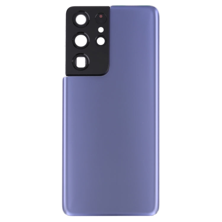 Pour la coque arrière de batterie Samsung Galaxy S21 Ultra 5G avec cadre d'objectif d'appareil photo, pour Samsung Galaxy S21 Ultra 5G (avec cache d'appareil photo)