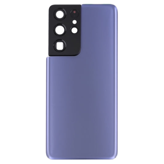 Pour la coque arrière de batterie Samsung Galaxy S21 Ultra 5G avec cadre d'objectif d'appareil photo, pour Samsung Galaxy S21 Ultra 5G (avec cache d'appareil photo)
