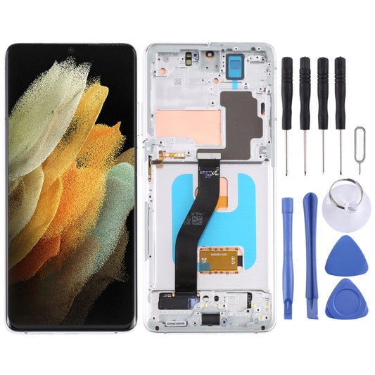 Écran LCD et numériseur d'origine avec châssis pour Samsung Galaxy S21 Ultra 5G SM-G998B