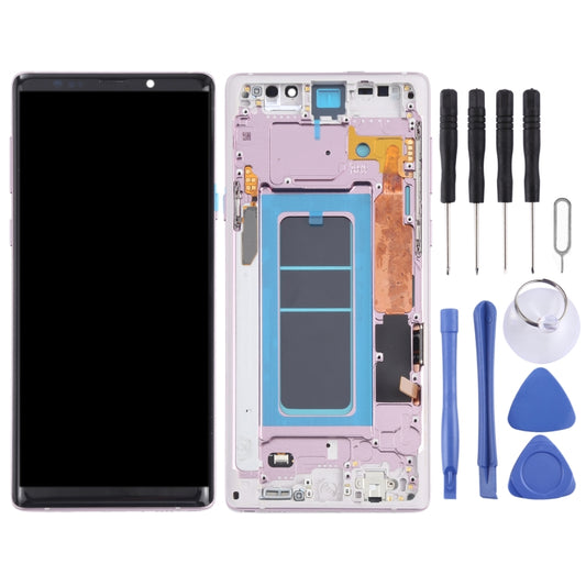 Écran LCD OLED et numériseur complet avec châssis pour Samsung Galaxy Note 9 SM-N960, pour Samsung Galaxy Note 9 (OLED), pour Samsung Galaxy Note 9 (matériau OLED)
