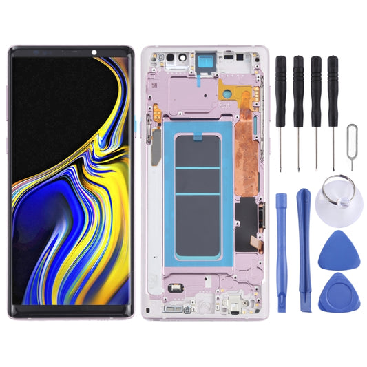 Écran LCD OLED et numériseur complet avec châssis pour Samsung Galaxy Note 9 SM-N960, pour Samsung Galaxy Note 9 (OLED), pour Samsung Galaxy Note 9 (matériau OLED)