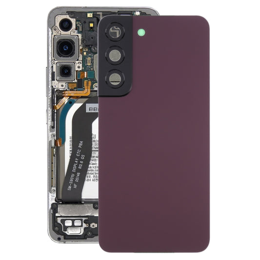 Pour Samsung Galaxy S22 5G SM-S901B Cache Batterie Arrière avec Cadre de Lentille d'Appareil Photo, Pour Samsung Galaxy S22 5G