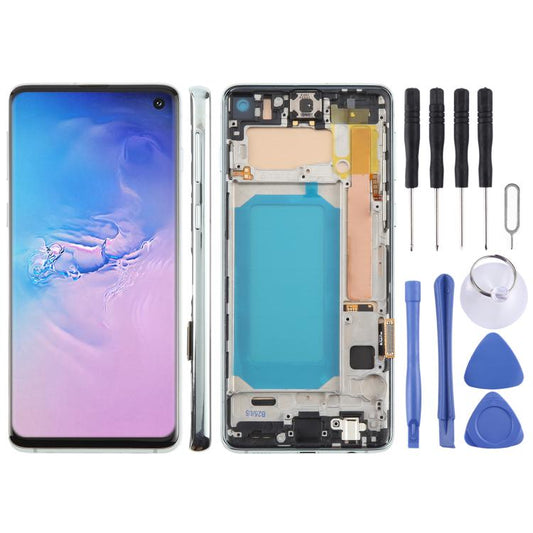 Für Samsung Galaxy S10 4G SM-G973F 6,05 Zoll TFT LCD Display Digitizer Vollmontage mit Rahmen, unterstützt keine Fingerabdruckerkennung, Für Samsung Galaxy S10 4G SM-G973F 6,05 Zoll (kein Fingerabdruck), Für Samsung Galaxy S10 (TFT)