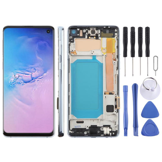 Für Samsung Galaxy S10 4G SM-G973F 6,05 Zoll TFT LCD Display Digitizer Vollmontage mit Rahmen, unterstützt keine Fingerabdruckerkennung, Für Samsung Galaxy S10 4G SM-G973F 6,05 Zoll (kein Fingerabdruck), Für Samsung Galaxy S10 (TFT)