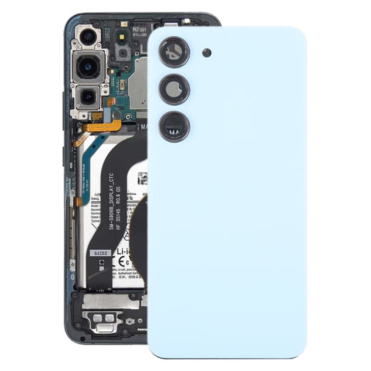 Pour Samsung Galaxy S23 SM-S911B Cache arrière en verre OEM avec cadre de lentille d'appareil photo, Pour Samsung Galaxy S23 (avec cache d'appareil photo)