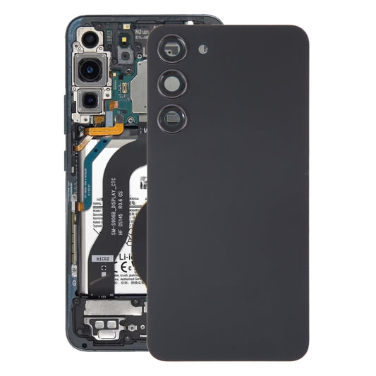 Pour Samsung Galaxy S23+ SM-S916B Cache Arrière de Batterie en Verre OEM avec Cadre d'Objectif de Caméra, Pour Samsung Galaxy S23+ (avec Cache Caméra)