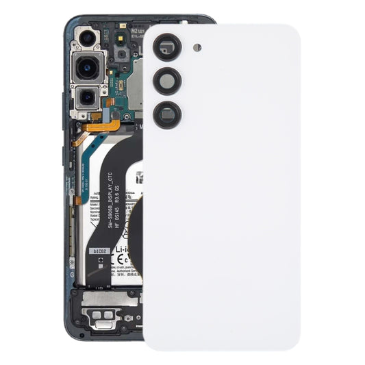 Pour Samsung Galaxy S23+ SM-S916B Cache Arrière de Batterie en Verre OEM avec Cadre d'Objectif de Caméra, Pour Samsung Galaxy S23+ (avec Cache Caméra)