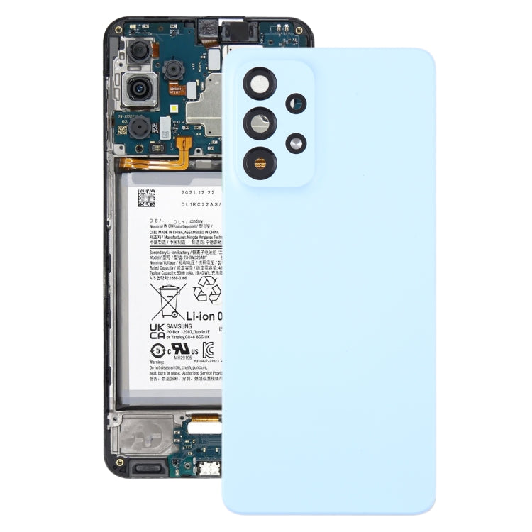 For Samsung Galaxy A33 5G SM-A336B Original Battery Back Cover with Camera Lens Frame, For Samsung Galaxy A33 5G(Original)