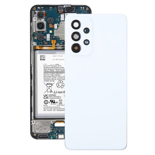 Pour coque arrière de batterie d'origine Samsung Galaxy A33 5G SM-A336B avec cadre de lentille de caméra, pour Samsung Galaxy A33 5G (Original)