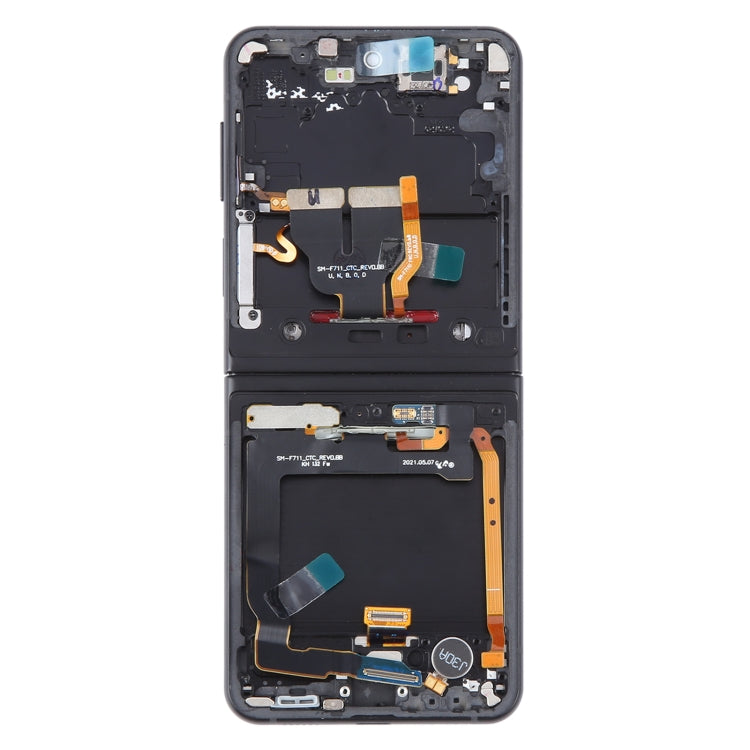 For Samsung Galaxy Z Flip3 SM-F711 Original LCD Screen Digitizer Full Assembly with Frame, For Samsung Galaxy Z Flip3