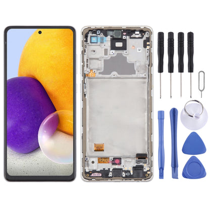 For Samsung Galaxy A72 4G SM-A725 6.43 inch Original LCD Screen Digitizer Full Assembly with Frame, For Samsung Galaxy A72 4G 6.43 inch(OLED)