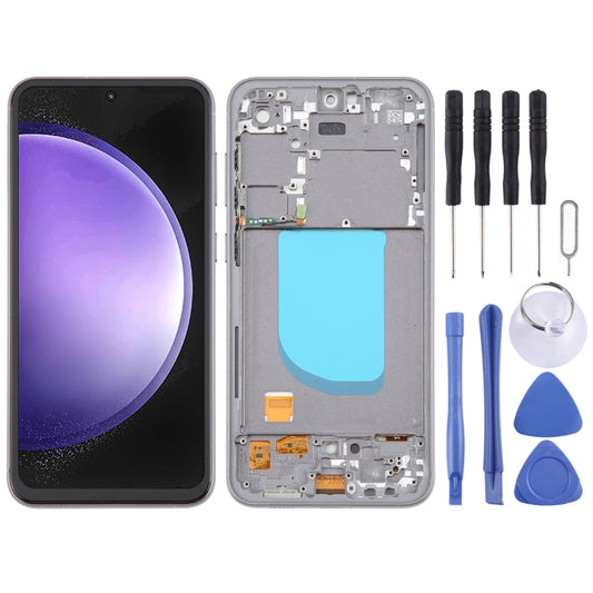For Samsung Galaxy S23 FE SM-S711B TFT LCD Screen Digitizer Full Assembly with Frame, Not Supporting Fingerprint Identification, For Samsung Galaxy S23 FE(TFT)
