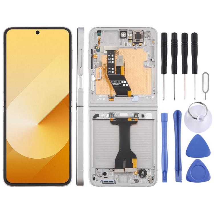 Pour Samsung Galaxy Z Flip6 SM-F741B Écran LCD d'origine, numériseur, assemblage complet avec cadre, pour Samsung Galaxy Z Flip6, pour Samsung Galaxy Z Flip6 (Original)
