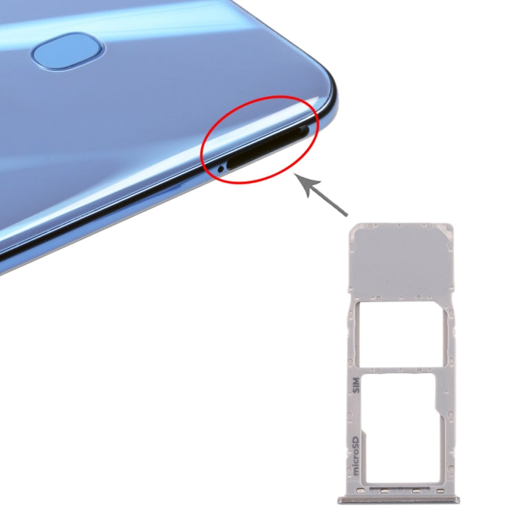 For Galaxy A20 A30 A50 SIM Card Tray + Micro SD Card Tray, For Samsung Galaxy A20(single), For Galaxy A20(single), For Samsung Galaxy A20 (single)