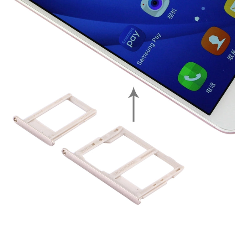 For Galaxy J5 Prime / G570 & J7 Prime / G610 SIM Card Tray + Micro SD & SIM Card Tray, Galaxy J5 Prime, For Galaxy G570 & G610, For Galaxy G610