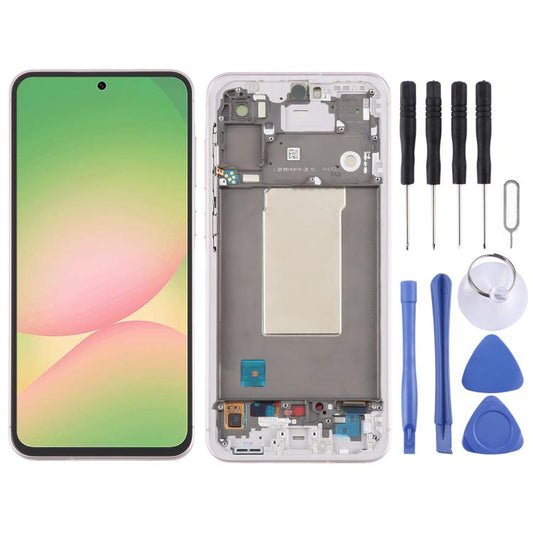 Pour Samsung Galaxy A56 SM-A566B, écran LCD original, numériseur, assemblage complet avec cadre, pour Samsung Galaxy A56 (Original)