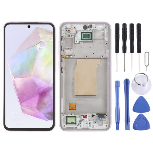Pour Samsung Galaxy A35 SM-A356B Écran LCD d'origine avec numériseur et cadre complet, Pour Samsung Galaxy A35 (Original), Pour Samsung Galaxy A35 (Original)