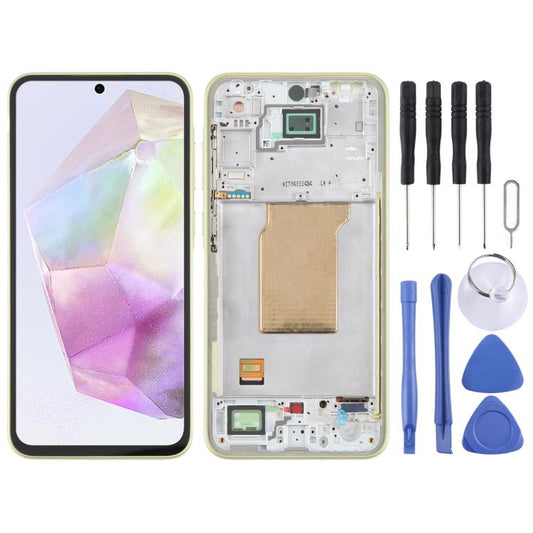 Für Samsung Galaxy A35 SM-A356B OLED LCD Display Digitizer Vollmontage mit Rahmen