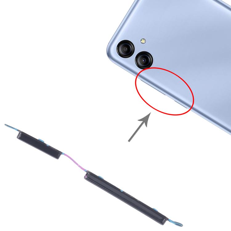 For Samsung Galaxy A04e SM-A042F 10pcs Power Button and Volume Control Button, For Samsung Galaxy A04e